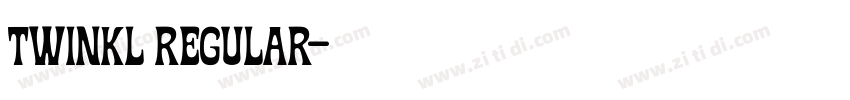 Twinkl Regular字体转换 Twinkl Regular字体转换